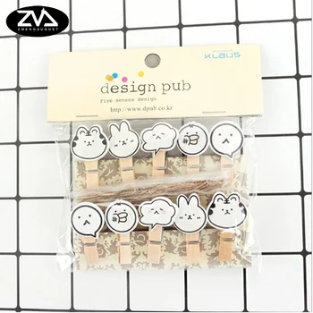 10Pcs/lots Korean Black and white animal Wooden Clip Photo wall decoration clip Postcard Craft DIY Clips with hemp rope
10Pcs/lots Korean Black and white animal Wooden Clip Photo wall decoration clip Postcard Craft DIY Clips with hemp rope