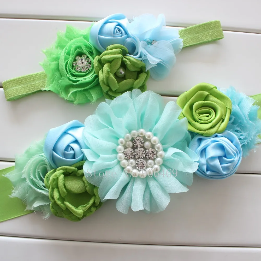 Chiffon Flower Sash Matching Baby Headband Satin Flower Sash Belt Flower girl woman Hair Accessories green
Chiffon Flower Sash Matching Baby Headband Satin Flower Sash Belt Flower girl woman Hair Accessories green