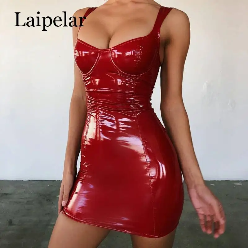 Laipelar Women Sheer Bandage bodycon dress Patchwork Deep V Zipper Club Faux PU leather Evening Slim pencil femme Hot sale
Laipelar Women Sheer Bandage bodycon dress Patchwork Deep V Zipper Club Faux PU leather Evening Slim pencil femme Hot sale