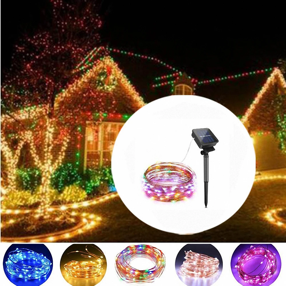 20M Solar Powered String Lights 200 Led Colorful Silver Copper Wire Lamp Fairy Garland Christmas Holiday Garden Decoration Light
20M Solar Powered String Lights 200 Led Colorful Silver Copper Wire Lamp Fairy Garland Christmas Holiday Garden Decoration Light