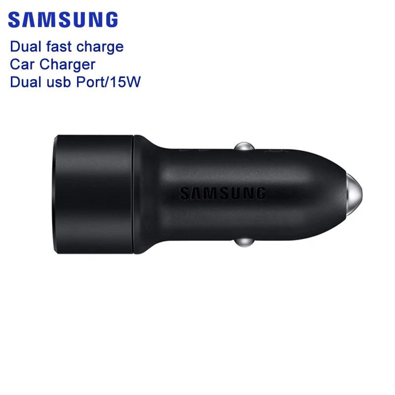 Samsung Original Fast Charging Car Charger Dual usb Port/15W For Samsung Galaxy Note 9 Note 8 SM-N9500 A8s A9s S7 Edge S10e C5
Samsung Original Fast Charging Car Charger Dual usb Port/15W For Samsung Galaxy Note 9 Note 8 SM-N9500 A8s A9s S7 Edge S10e C5