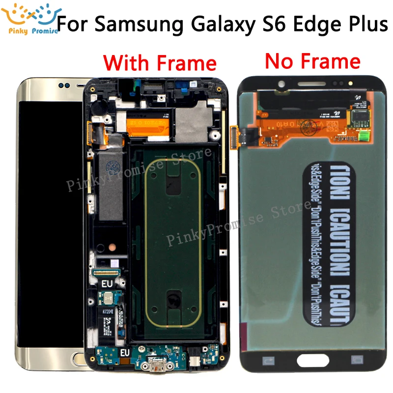 Для Samsung Galaxy S6 Edge Plus LCD G928 G928F дисплей сенсорный экран сборка Замена для 5 7 "SAMSUNG +