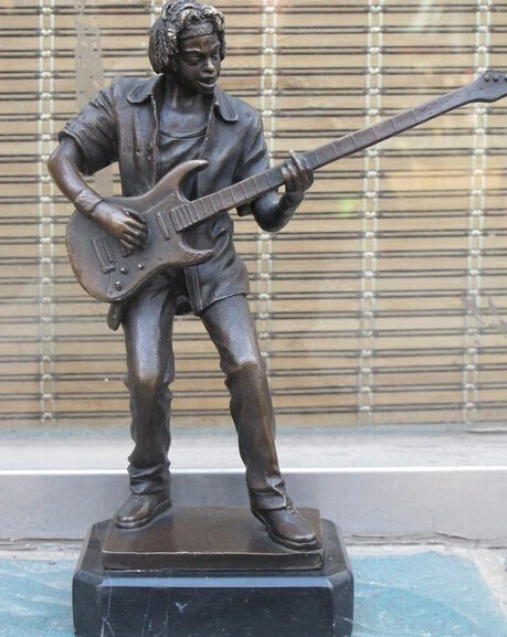 xd 003326 11"Bronze Statue Crazy musical guitarist Guy Berryman Bass player statue
xd 003326 11"Bronze Statue Crazy musical guitarist Guy Berryman Bass player statue