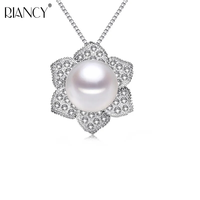 NEW flower pearl pendant necklace 100% Natural freshwater Pearl Jewelry 925 sterling silver gift vintage necklace women with box
NEW flower pearl pendant necklace 100% Natural freshwater Pearl Jewelry 925 sterling silver gift vintage necklace women with box