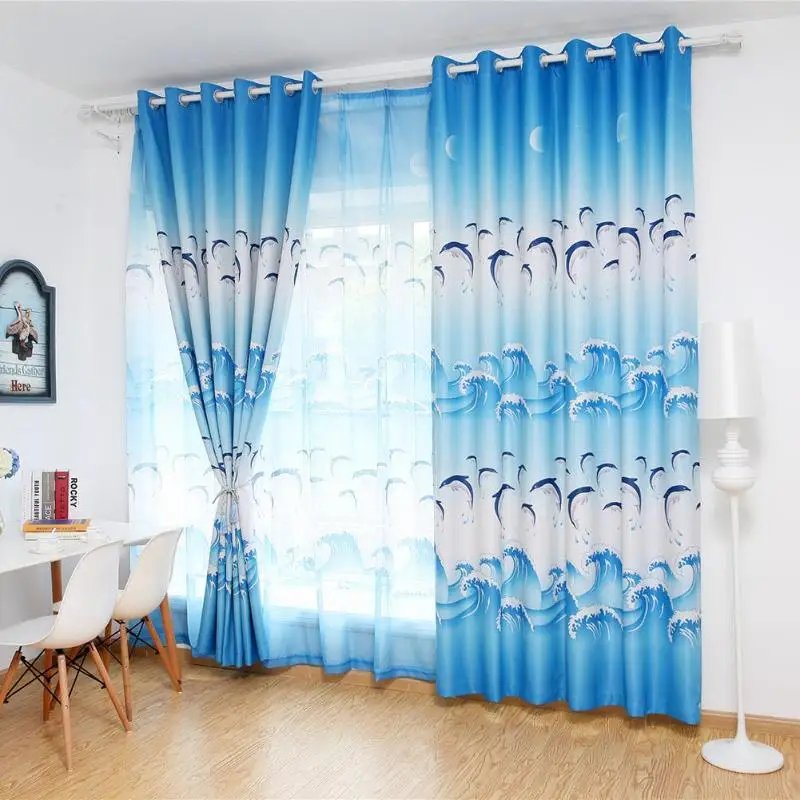Cute Cartoon Dolphins Printing Blackout Curtains For Living Room Bedroom's Curtain Animated Cartoon Window Blinds Drapes
Cute Cartoon Dolphins Printing Blackout Curtains For Living Room Bedroom's Curtain Animated Cartoon Window Blinds Drapes
