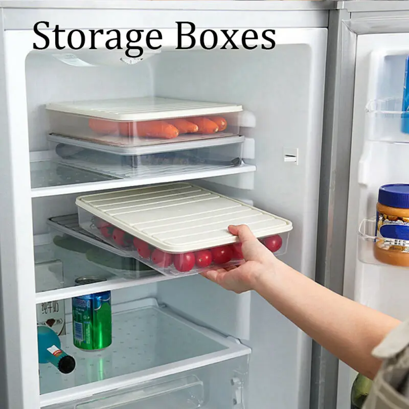 Plastic Storage Bins Refrigerator Storage Box Food Storage Containers with Lid for Kitchen Fridge Cabinet Freezer Desk Organizer
Plastic Storage Bins Refrigerator Storage Box Food Storage Containers with Lid for Kitchen Fridge Cabinet Freezer Desk Organizer