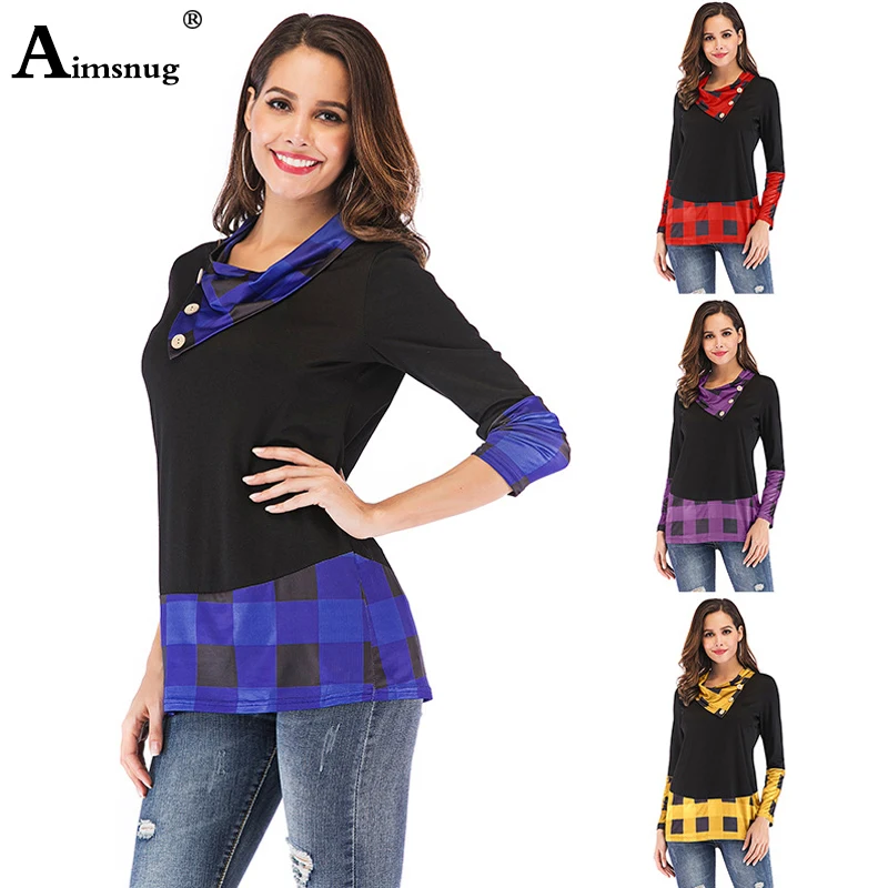 Plus size 4xl 5xl 2019 Women New Autumn Boho Plaid Print Blue Tops Long Sleeve Female T-Shirt Casual Loose Ladies Tee Shirt
Plus size 4xl 5xl 2019 Women New Autumn Boho Plaid Print Blue Tops Long Sleeve Female T-Shirt Casual Loose Ladies Tee Shirt