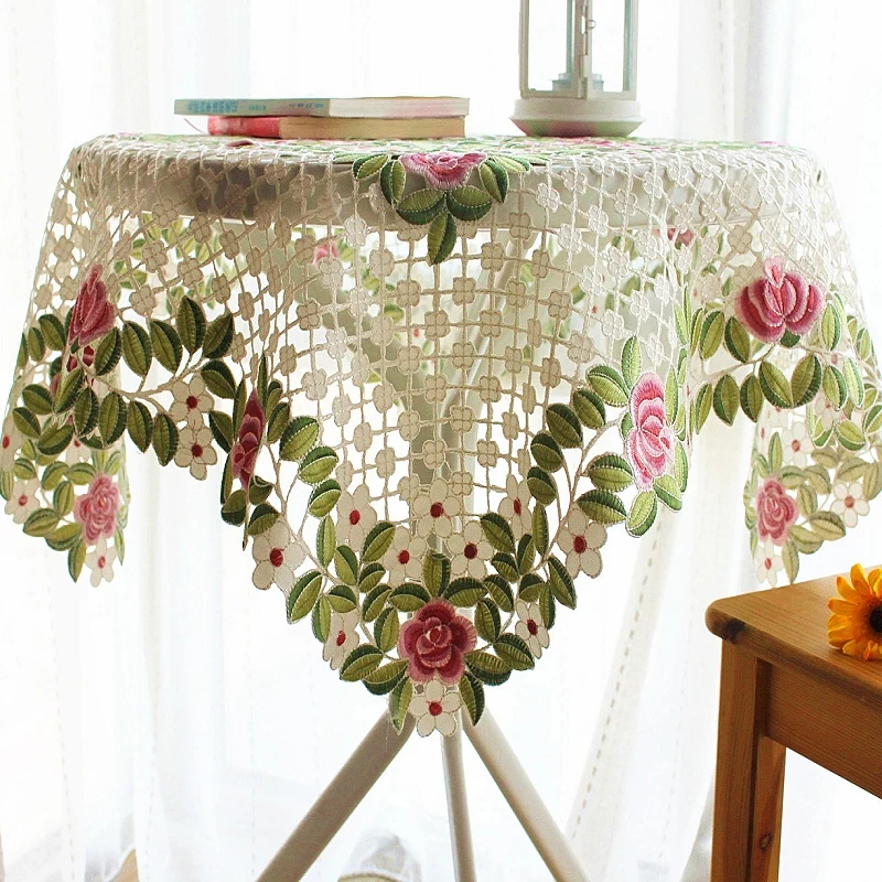 Europe pastoral luxury embroidered fabric lace gauze wedding home tablecloth table sidetable cover with flower
Europe pastoral luxury embroidered fabric lace gauze wedding home tablecloth table sidetable cover with flower
