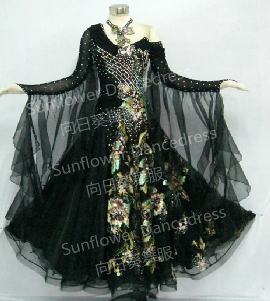 2016 New Ballroom dancewear Standard Dance Competition Dress Modern Waltz Tango Ballroom Dance Dress ,the color black
2016 New Ballroom dancewear Standard Dance Competition Dress Modern Waltz Tango Ballroom Dance Dress ,the color black