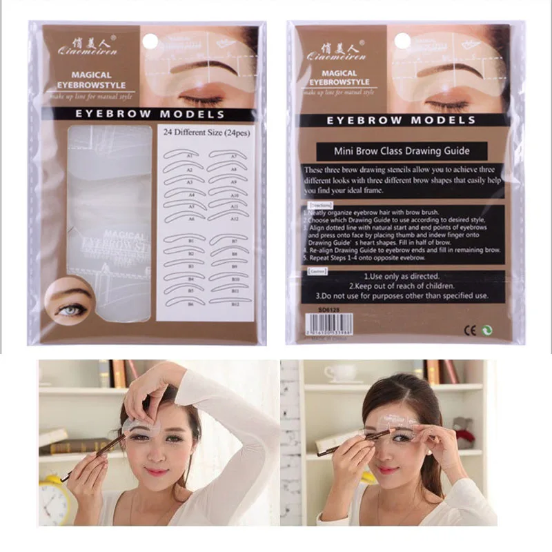 Eyebrow Stencil DIY Drawing Beginner Guide Styling Shaping Grooming Template Card Easy Makeup Beauty Kit 24 Pcs
Eyebrow Stencil DIY Drawing Beginner Guide Styling Shaping Grooming Template Card Easy Makeup Beauty Kit 24 Pcs