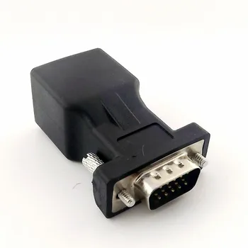 1pc RJ45 Female to DB15 Serial VGA Male Network Converter Extender Adapter Connector Cable Black
1pc RJ45 Female to DB15 Serial VGA Male Network Converter Extender Adapter Connector Cable Black