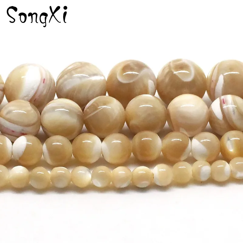 Wholesale Natural Trochus Shell Round Loose Beads for Jewelry Making Diy Necklace Bracelet Jewellery Size 4/6/8/10mm 15 inchse
Wholesale Natural Trochus Shell Round Loose Beads for Jewelry Making Diy Necklace Bracelet Jewellery Size 4/6/8/10mm 15 inchse