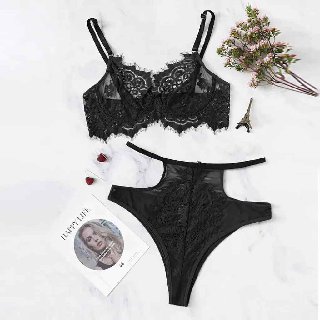ISHOWTIENDA 2-Pc Women lace bras set Sissly Lace Sexy Deep V Lingerie Straps Bra and Panty Set Babydoll lingerie feminina #336
ISHOWTIENDA 2-Pc Women lace bras set Sissly Lace Sexy Deep V Lingerie Straps Bra and Panty Set Babydoll lingerie feminina #336