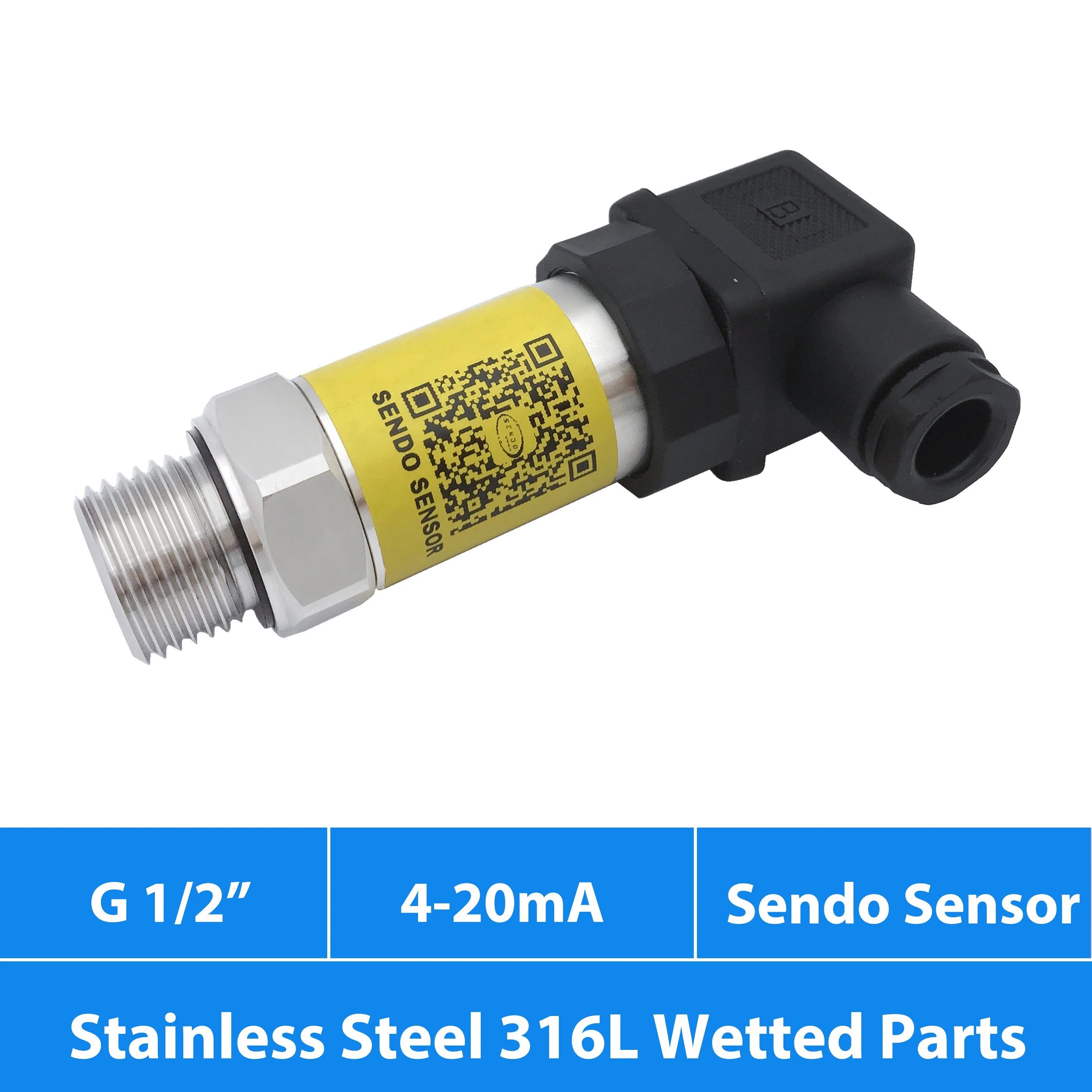 4 20mA compound pressure sensor, -1 to 24bar, 15bar, 9bar, 5bar, 3bar, 1.5bar, 0.6bar, negative -0.1 to 0bar, -0.2 to 0bar, -0.5
4 20mA compound pressure sensor, -1 to 24bar, 15bar, 9bar, 5bar, 3bar, 1.5bar, 0.6bar, negative -0.1 to 0bar, -0.2 to 0bar, -0.5