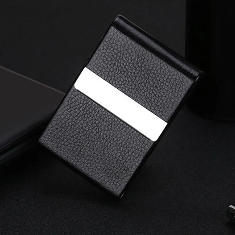 Cigarette Case box cover Smoking Accessories Cigar Storage Box Stainless Steel Multi Function Card Cases PU Tobacco Holder man
Cigarette Case box cover Smoking Accessories Cigar Storage Box Stainless Steel Multi Function Card Cases PU Tobacco Holder man