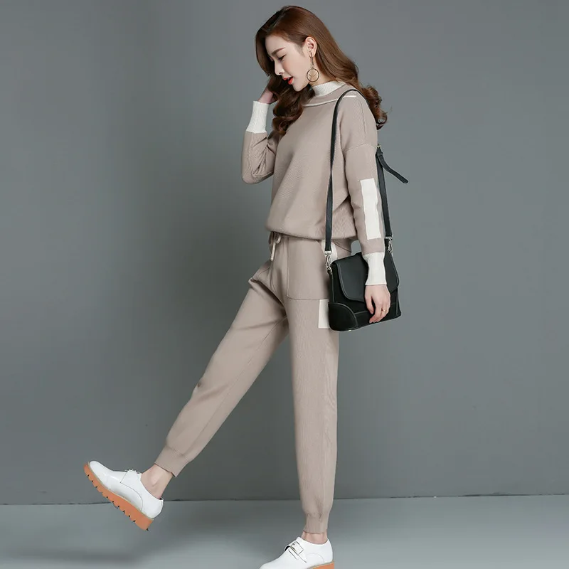 2018 New models Winter 2 Two Piece/ Set Women Solid Knitted Pant Suits Elastic Waist Pant Warm Pullovers Tracksuit Femme Outfits
2018 New models Winter 2 Two Piece/ Set Women Solid Knitted Pant Suits Elastic Waist Pant Warm Pullovers Tracksuit Femme Outfits