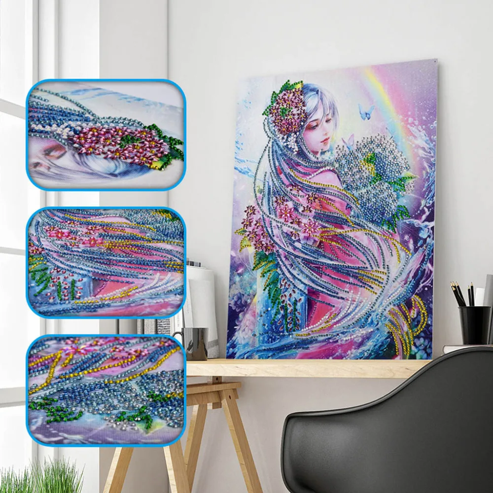 5D Diamond Painting Special Shaped Diamond Embroidery Cross Stitch Cartoon Fairy Rhinestone Picture Diamond mosaic Arts Craft Q4
5D Diamond Painting Special Shaped Diamond Embroidery Cross Stitch Cartoon Fairy Rhinestone Picture Diamond mosaic Arts Craft Q4