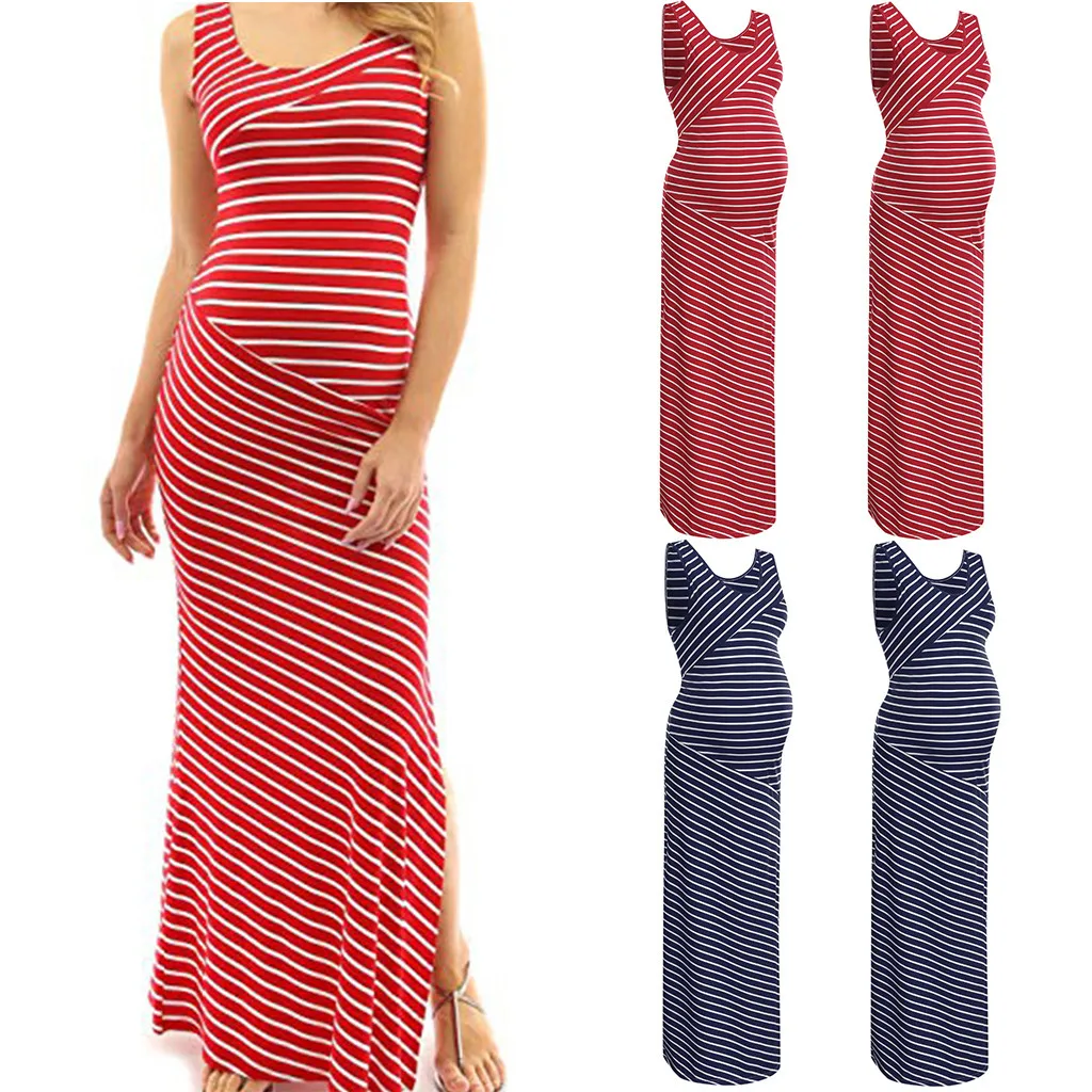 Women Sleeveless Pregnancy Dresses Maternity Chest Wrap Dress Striped 4th Of July Dress Pregnant Sundress Summer Clothes 2019
Women Sleeveless Pregnancy Dresses Maternity Chest Wrap Dress Striped 4th Of July Dress Pregnant Sundress Summer Clothes 2019