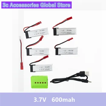5Pcs 3.7v 600mah Li-po battery with x5 charger for UDI rc u817 u817a u817c u818a syma s032 quadcopter spare parts WLtoys V929
5Pcs 3.7v 600mah Li-po battery with x5 charger for UDI rc u817 u817a u817c u818a syma s032 quadcopter spare parts WLtoys V929