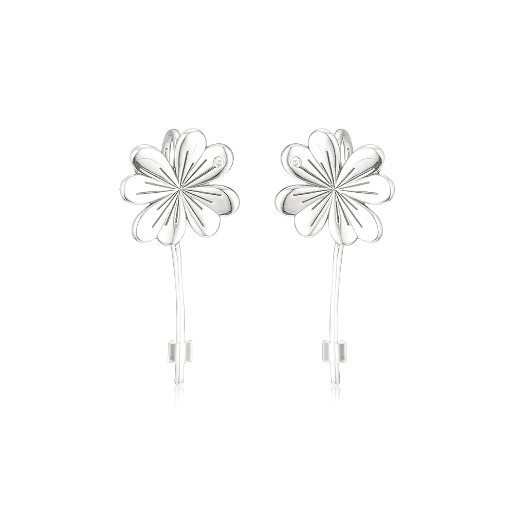FANDOLA Earrings 925 Sterling Silver Lucky Four-Leaf Clovers Hanging Earrings boucle d'oreille femme 2019 pendientes mujer
FANDOLA Earrings 925 Sterling Silver Lucky Four-Leaf Clovers Hanging Earrings boucle d'oreille femme 2019 pendientes mujer