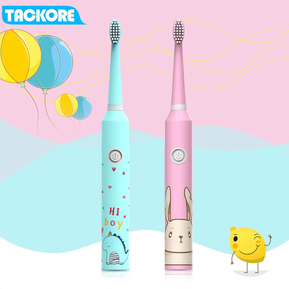 TackOre Carton Children Electric Toothbrush Baby teether training tooth brush Sonic battery kids electric tooth brush Oral Clean
TackOre Carton Children Electric Toothbrush Baby teether training tooth brush Sonic battery kids electric tooth brush Oral Clean