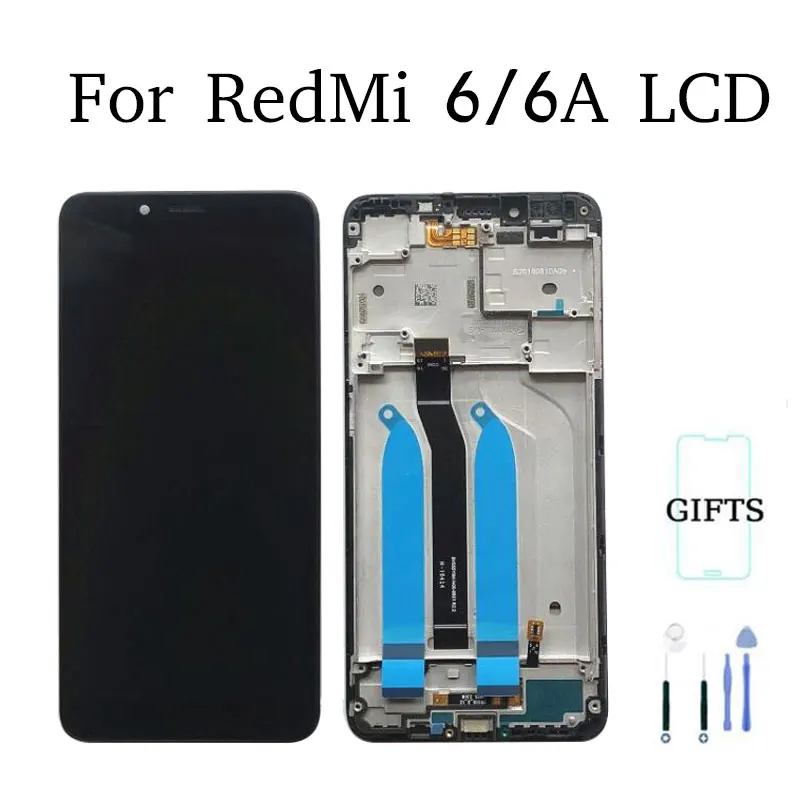 5.45 inch LCD display For Xiaomi Redmi 6A touch screen For Redmi 6 Digitizer assembly Frame With Free Tempered Glass
5.45 inch LCD display For Xiaomi Redmi 6A touch screen For Redmi 6 Digitizer assembly Frame With Free Tempered Glass