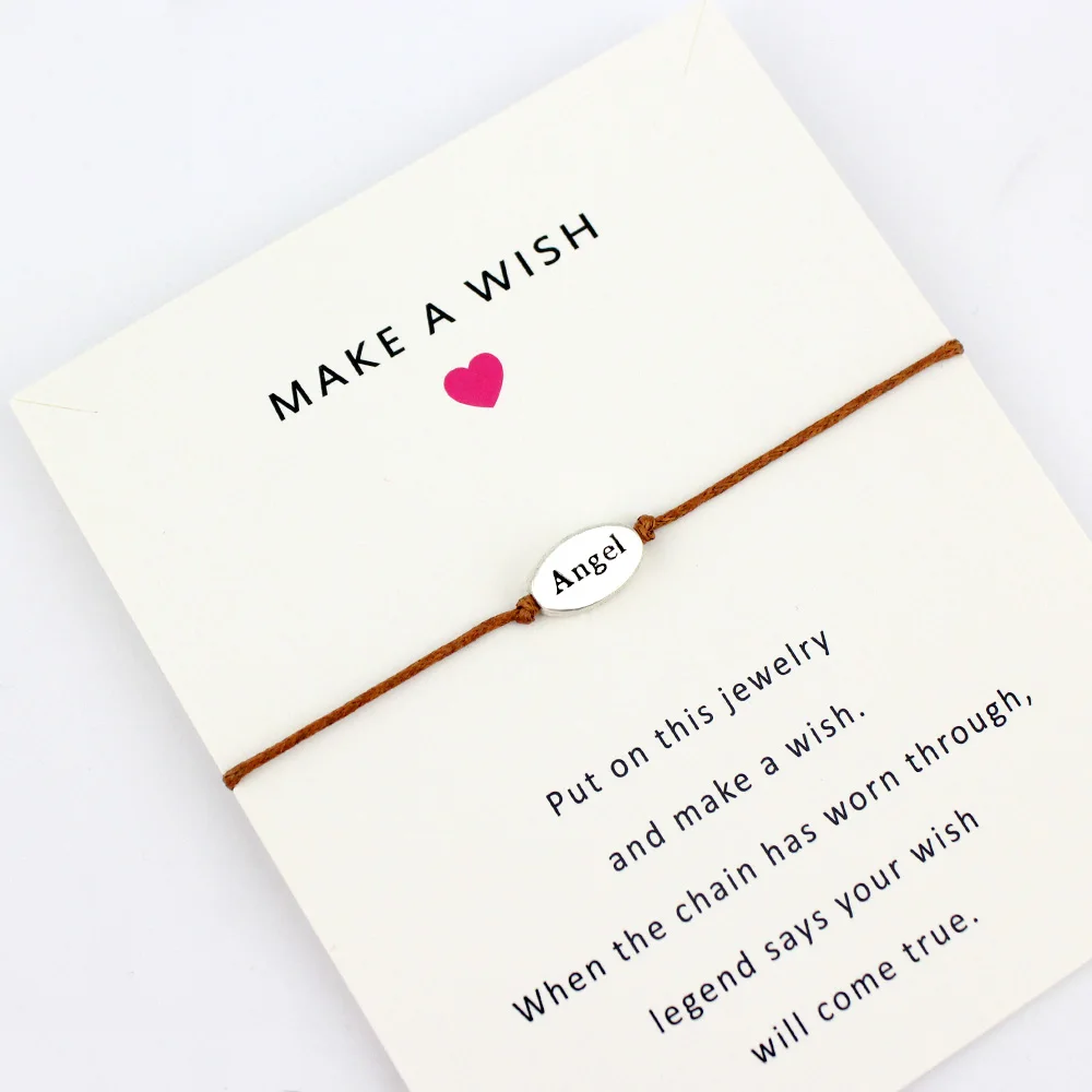 Angel Joy Best Mom Mother Faith Wish Card Bracelets Love Hope Peace Big Little Middle Sister Charm Jewelry Women Men Friend Gift
Angel Joy Best Mom Mother Faith Wish Card Bracelets Love Hope Peace Big Little Middle Sister Charm Jewelry Women Men Friend Gift
