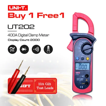 High Accuracy UNI-T UT202 Digital Clamp Multimeters Ohm DMM DC AC Voltmeter AC Ammeter+Gift
High Accuracy UNI-T UT202 Digital Clamp Multimeters Ohm DMM DC AC Voltmeter AC Ammeter+Gift