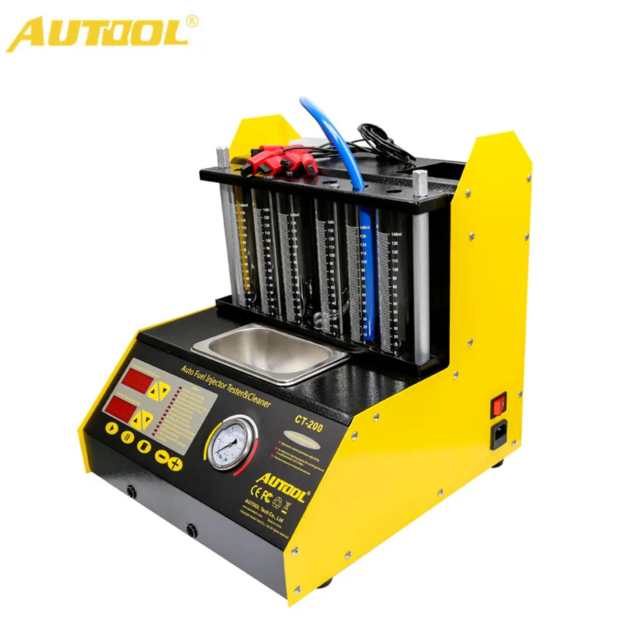 AUTOOL CT200 Ultrasonic Fuel Injector Cleaner & Tester Support 110V/220V with English Panel
AUTOOL CT200 Ultrasonic Fuel Injector Cleaner & Tester Support 110V/220V with English Panel
