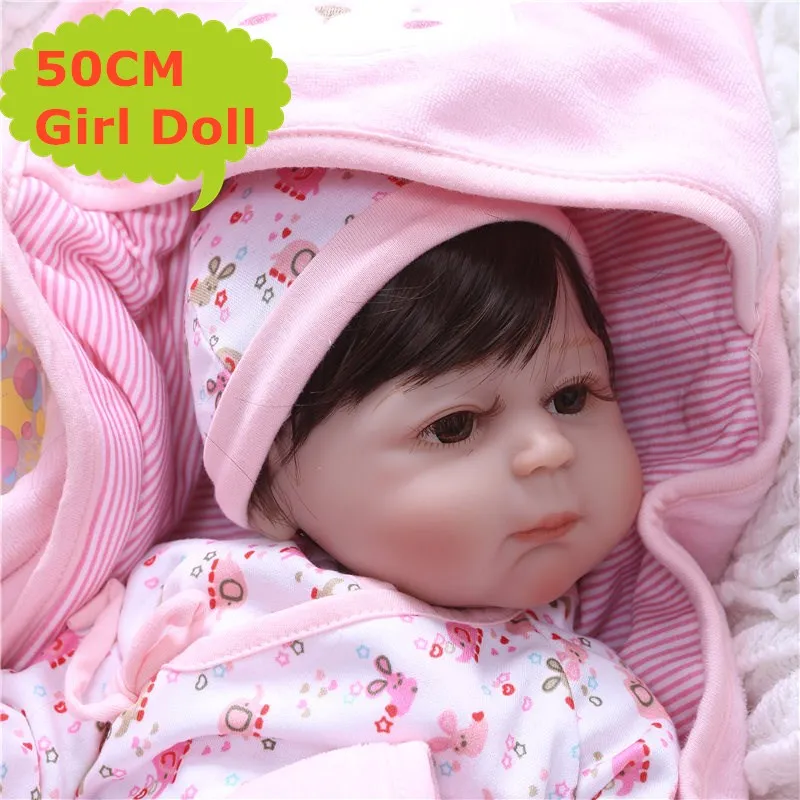 NPK 50CM Boneca Reborn Silicone Vinyl Newborn baby Dolls Reborn Bebe Realista Fashion Doll Newborn Lifelike Bebe Gift
NPK 50CM Boneca Reborn Silicone Vinyl Newborn baby Dolls Reborn Bebe Realista Fashion Doll Newborn Lifelike Bebe Gift