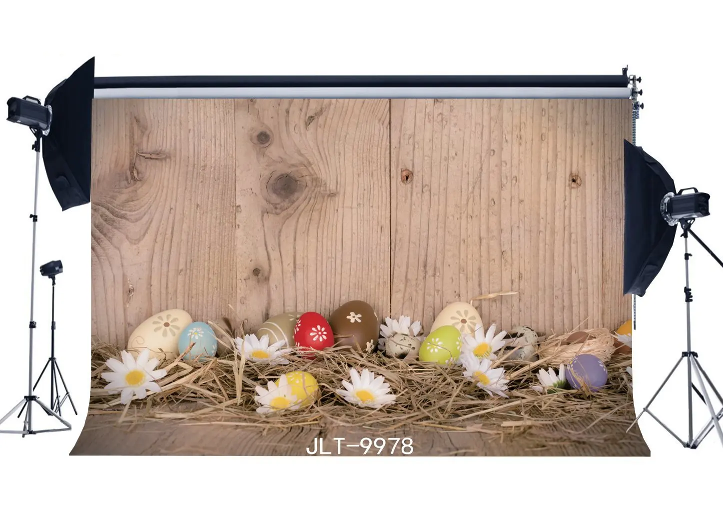 Happy Easter Backdrop Painted Eggs White Flowers Straw Rustic Wood Plank Spring Frohe Ostern Photography Background
Happy Easter Backdrop Painted Eggs White Flowers Straw Rustic Wood Plank Spring Frohe Ostern Photography Background