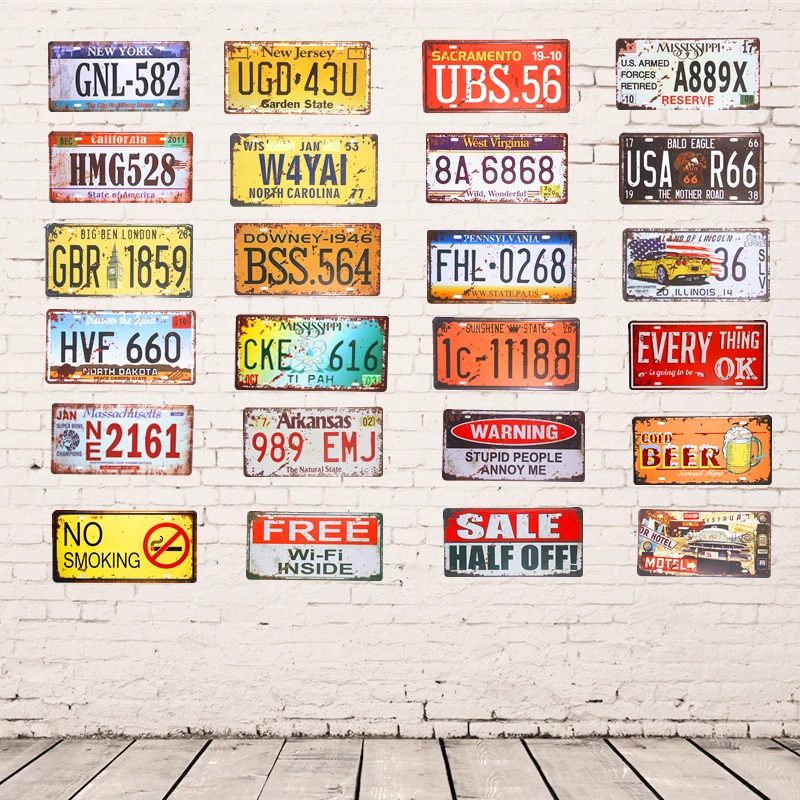 Metal Tin Sign Plaque Car License Plate Warning Poster No smoking Shot Home Restaurant Bar Cafe Wall Stickers Decor 15*30cm
Metal Tin Sign Plaque Car License Plate Warning Poster No smoking Shot Home Restaurant Bar Cafe Wall Stickers Decor 15*30cm