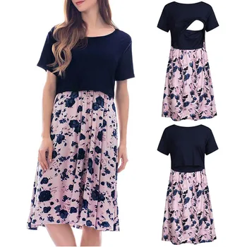 Nursing Dress Women Summer Floral Patchwork Breastfeeding Dress for Feeding Maternity Pregnancy Clothes for Pregnant Women
Nursing Dress Women Summer Floral Patchwork Breastfeeding Dress for Feeding Maternity Pregnancy Clothes for Pregnant Women