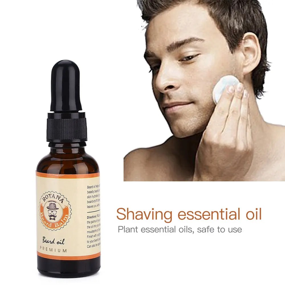 Image Men Shaving Essence Oil Mustache Care Message Skin Conditioner Natural 30ml