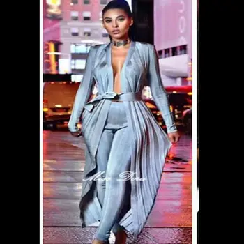 Long Sleeve Belt 2017 New Fashion Long sleeve Bandage Coat stripe long robe grey elegnat v neck women coat spring fashion coat
Long Sleeve Belt 2017 New Fashion Long sleeve Bandage Coat stripe long robe grey elegnat v neck women coat spring fashion coat
