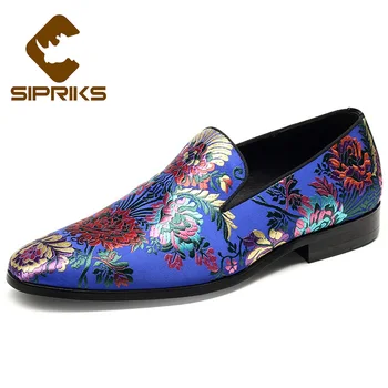 SIPRIKS luxury mens Embroidered loafer with floral blue casual shoes for men fashion party and wedding loafer mens smoking flat
SIPRIKS luxury mens Embroidered loafer with floral blue casual shoes for men fashion party and wedding loafer mens smoking flat