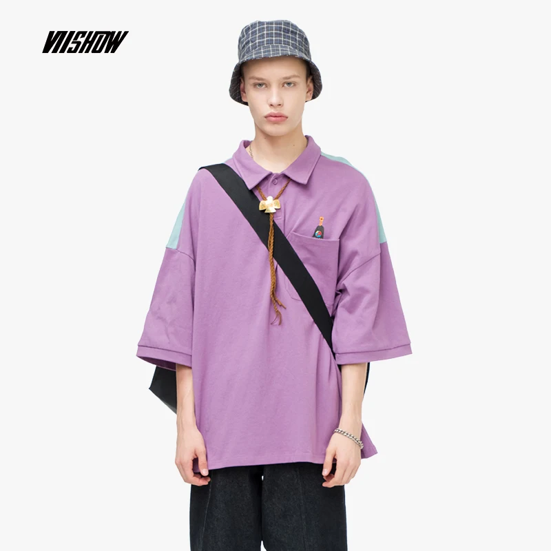 VIISHOW 2019 summer new men's stitching POLO shirt men short-sleeved cotton top shirt square collar five-sleeve shirt PD1324192
VIISHOW 2019 summer new men's stitching POLO shirt men short-sleeved cotton top shirt square collar five-sleeve shirt PD1324192