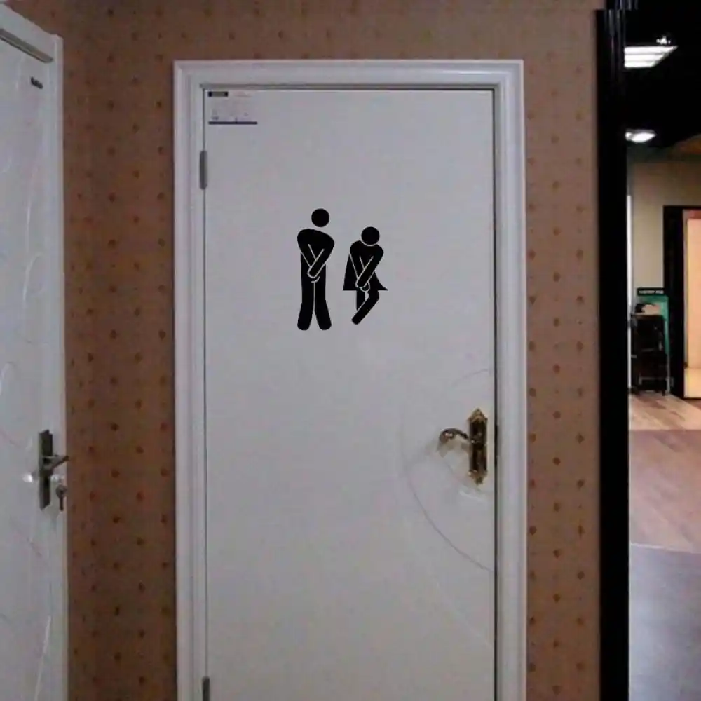 1 Pc 新おかしい Diy のリムーバブル黒ドア壁紙ドア浴室のドアの装飾 Wall Paper Door 紙ウォール紙ウォールペーパー Gooum
