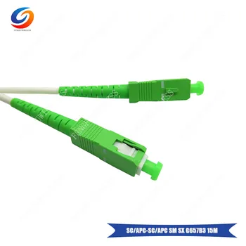 Hottest 10pcs/lot 15m fiber optic patch cord G657B3 SC/APC-SC/APC SM SX (LSZH) 3.0mm white color jumper Singlemode Simplex
Hottest 10pcs/lot 15m fiber optic patch cord G657B3 SC/APC-SC/APC SM SX (LSZH) 3.0mm white color jumper Singlemode Simplex