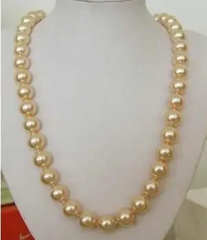 Trendy Long 10mm South Sea Gold-Color Shell Pearl Necklace Rope Natural Stone Rope Chain Handmade long chain Jewelry
Trendy Long 10mm South Sea Gold-Color Shell Pearl Necklace Rope Natural Stone Rope Chain Handmade long chain Jewelry