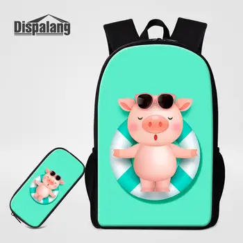 Cartoon Backpack 2pcs/set Pink Piggy Prints Schoolbag Kids Primary School Backpack With Pencil Case Bag Girls Daypack Mochila
Cartoon Backpack 2pcs/set Pink Piggy Prints Schoolbag Kids Primary School Backpack With Pencil Case Bag Girls Daypack Mochila