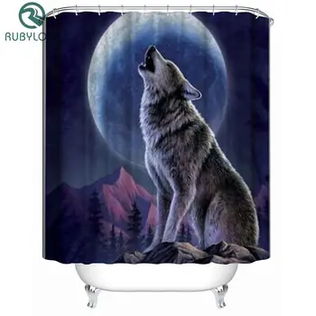 Wolf Waterproof Shower Curtain Waterproof Polyester Fabric Bath Bathing Bathroom Curtains With 12 Hooks For Home Decorations
Wolf Waterproof Shower Curtain Waterproof Polyester Fabric Bath Bathing Bathroom Curtains With 12 Hooks For Home Decorations