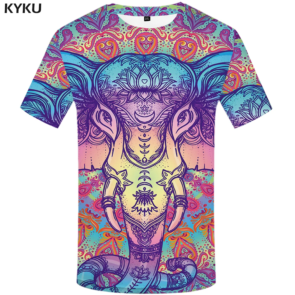 KYKU Elephant Tshirt Men Animal T-shirt Colorful Flower 3d Print T Shirt Anime Clothes Gothic Hip Hop Mens Clothing Streetwear
KYKU Elephant Tshirt Men Animal T-shirt Colorful Flower 3d Print T Shirt Anime Clothes Gothic Hip Hop Mens Clothing Streetwear