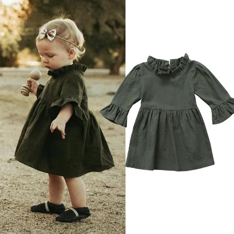 Cute Toddler Kid Baby Girls Clothes Dresses Cotton New Flare Long Sleeve Tops Tutu Dress 2018 Summer Clothing New 0-4T
Cute Toddler Kid Baby Girls Clothes Dresses Cotton New Flare Long Sleeve Tops Tutu Dress 2018 Summer Clothing New 0-4T