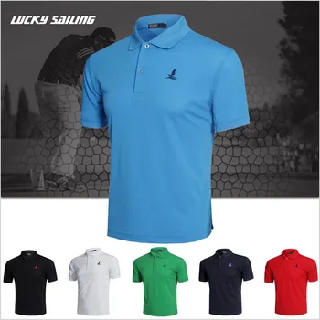 LUCKY SAILING Brand Men polo shirt workout Fitness male Running Outdoor sports jogging Golf clothing Short T-shirts tees Tops
LUCKY SAILING Brand Men polo shirt workout Fitness male Running Outdoor sports jogging Golf clothing Short T-shirts tees Tops