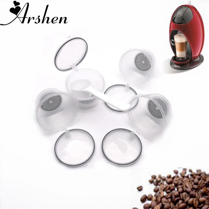 Arshen 4 Pcs/Set Crystal Dolce Gusto Coffee Capsule Plsatic Refillable Capsule Reusable 200 Times Compatible with Nescafe Dolce
Arshen 4 Pcs/Set Crystal Dolce Gusto Coffee Capsule Plsatic Refillable Capsule Reusable 200 Times Compatible with Nescafe Dolce