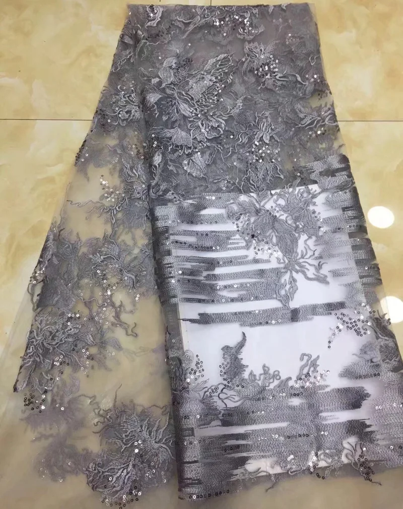 (5yards/pc) high quality African tulle lace gray French net lace fabric with wonderful embroidery and sequins for dress FLZ930
(5yards/pc) high quality African tulle lace gray French net lace fabric with wonderful embroidery and sequins for dress FLZ930