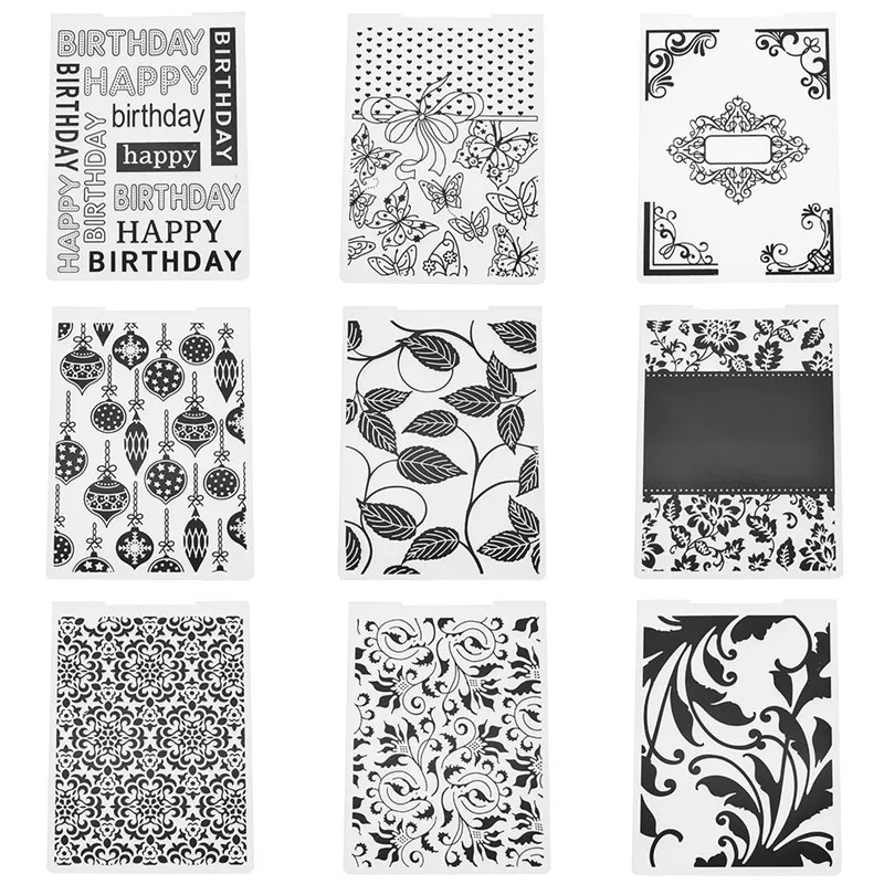 Happy Birthday Leaves Embossing Folder Plastic Template For Scrapbook DIY Handmade Scrapbooking Album Gift Cards Tool Wholesale
Happy Birthday Leaves Embossing Folder Plastic Template For Scrapbook DIY Handmade Scrapbooking Album Gift Cards Tool Wholesale