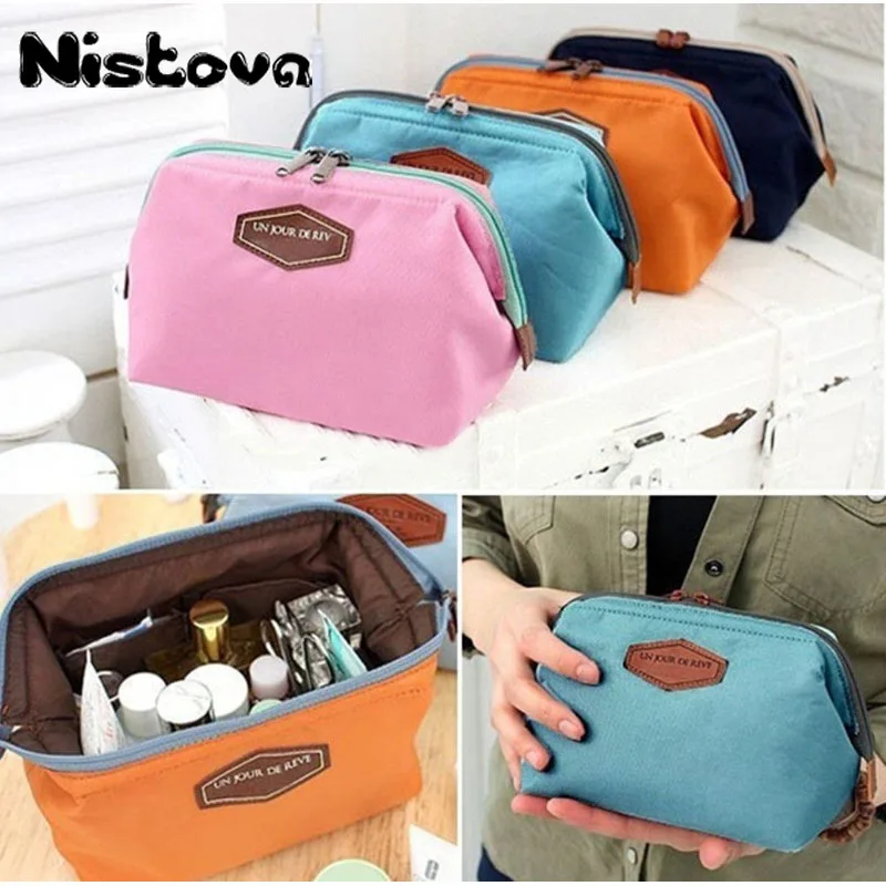 Fashion Women Small Zipper Makeup Case Shell Type Makeup Storage Bag Multi-function Travel Cosmetics Beauty Cosmetic Bag
Fashion Women Small Zipper Makeup Case Shell Type Makeup Storage Bag Multi-function Travel Cosmetics Beauty Cosmetic Bag