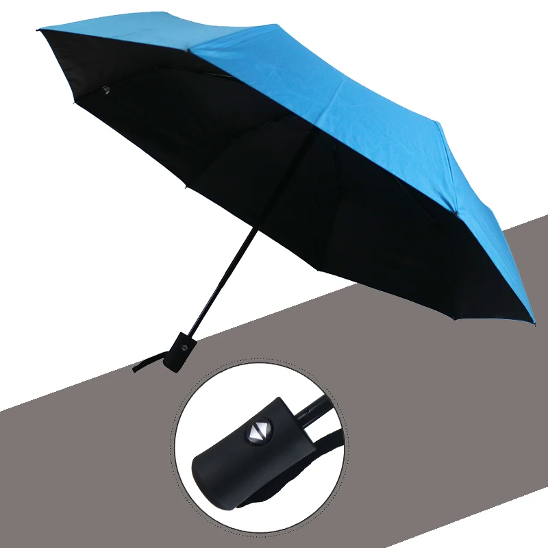 Automatic Umbrella 3 Folding 8Ribs Black Glue Anti-UV Sunshade Umbrella Women's Fashion Windproof Outdoor
Automatic Umbrella 3 Folding 8Ribs Black Glue Anti-UV Sunshade Umbrella Women's Fashion Windproof Outdoor
